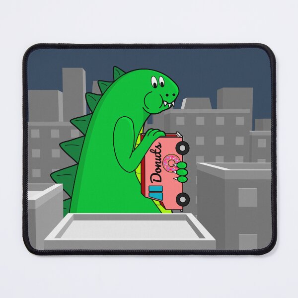 Item preview, Rampaging Kaiju Stops for a Donut Break designed and sold by Drendalgami.
