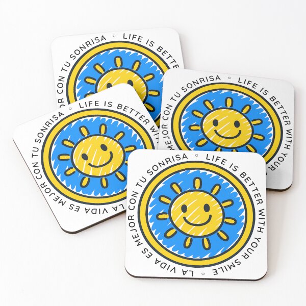 Item preview, Life is better with your smile sticker  designed and sold by DesignPMG.