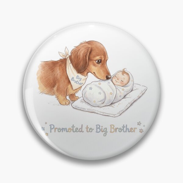 Item preview, Promoted to Big Brother Dachshund New Baby Sibling Gift designed and sold by jgoteiner.