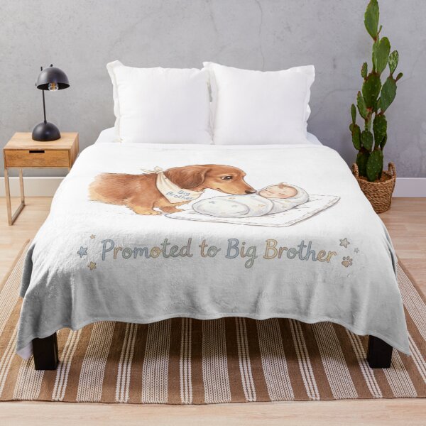 Item preview, Promoted to Big Brother Dachshund New Baby Sibling Gift designed and sold by jgoteiner.