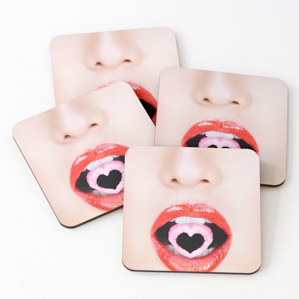 Item preview, Heart Candy Lips – Sweet Pop Art Portrait designed and sold by Superview.