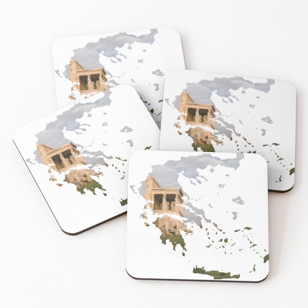 Item preview, Erechtheion Acropolis Athens Greece Map Silhouette designed and sold by Maroan93.