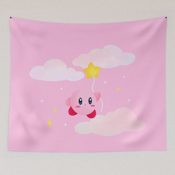 Item preview, Kirby in the Clouds designed and sold by The Mossy Toadstool.