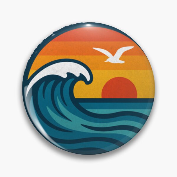 Item preview, Amelia Island Florida Retro Wave Sunset designed and sold by Marcel Andrade.