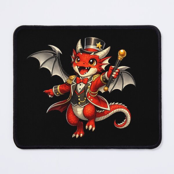 Item preview, Cute Ringmaster Dragon | Circus Dragon Fantasy Art designed and sold by Hatchling Hollow.