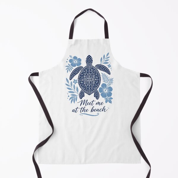 Item preview, Meet Me at the Beach Sea Turtle Hibiscus Tropical Summer designed and sold by Channel1Design.