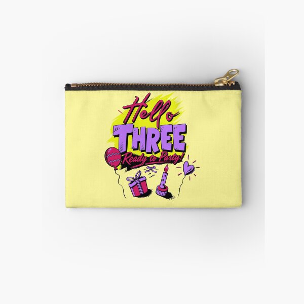 Item preview, Hello Three Ready to Party Paint Splash 3 Year Old Party designed and sold by illeN-Art-World.