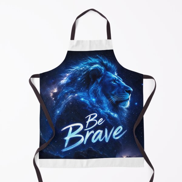 Item preview, Cosmic Galaxy Lion Be Brave Typography Art designed and sold by DignityLab.