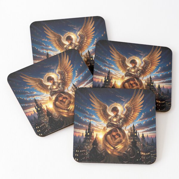 Item preview, Clockwork Angel Guardian in Dawn Light 2 designed and sold by Lucia Amaris Art.