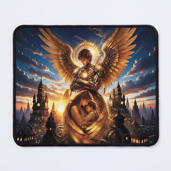 Item preview, Clockwork Angel Guardian in Dawn Light 2 designed and sold by Lucia Amaris Art.