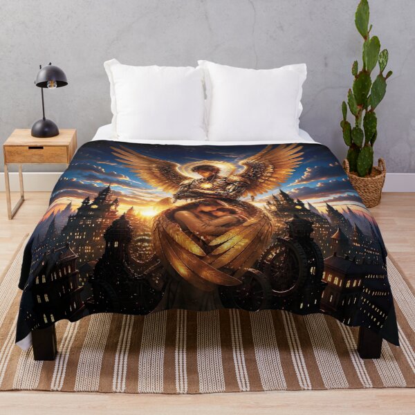 Item preview, Clockwork Angel Guardian in Dawn Light 2 designed and sold by Lucia Amaris Art.