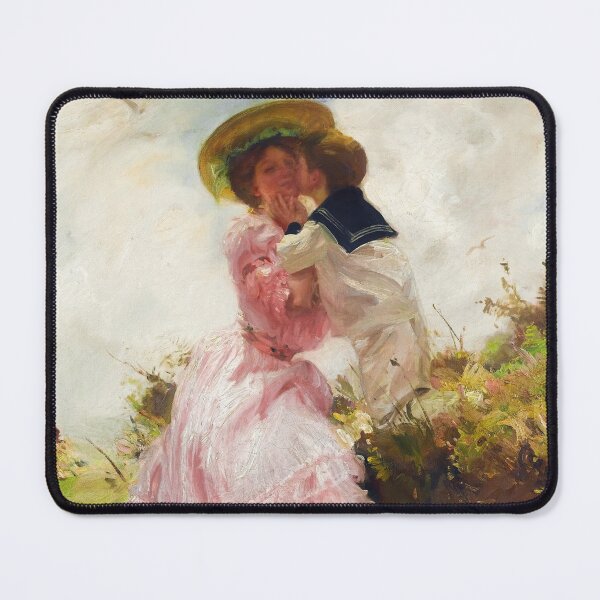 Item preview, Mother and Child The Kiss Charles Sims Painting designed and sold by ArtUnova.
