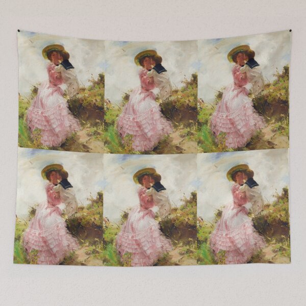 Item preview, Mother and Child The Kiss Charles Sims Painting designed and sold by ArtUnova.