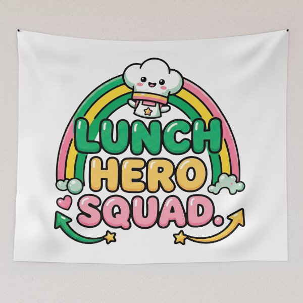 Item preview, cafeteria school lunch hero squad funny lunch crew design designed and sold by ArtDesignTp.