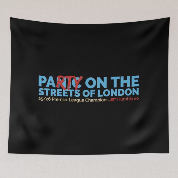 Item preview, Arsenal Party on the Streets of London designed and sold by ThinkCitron.