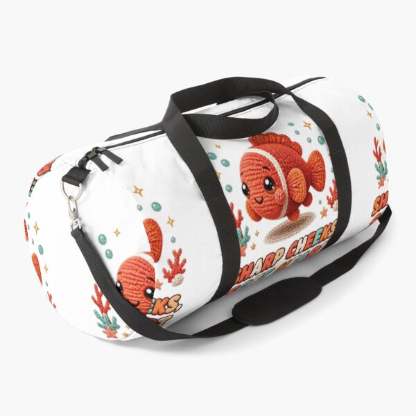Item preview, Cute Crochet Spine-Cheeked Anemonefish Sharp Cheeks Soft Heart Design designed and sold by Panom Suavichien.