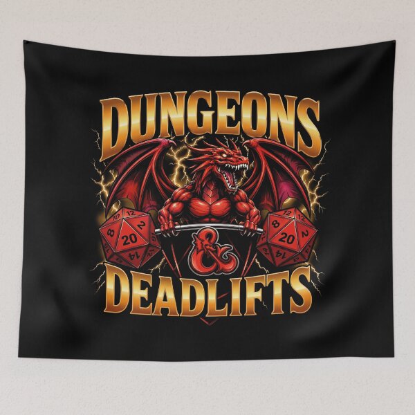 Item preview, Dungeons and Deadlifts Dragon designed and sold by queenzoid.