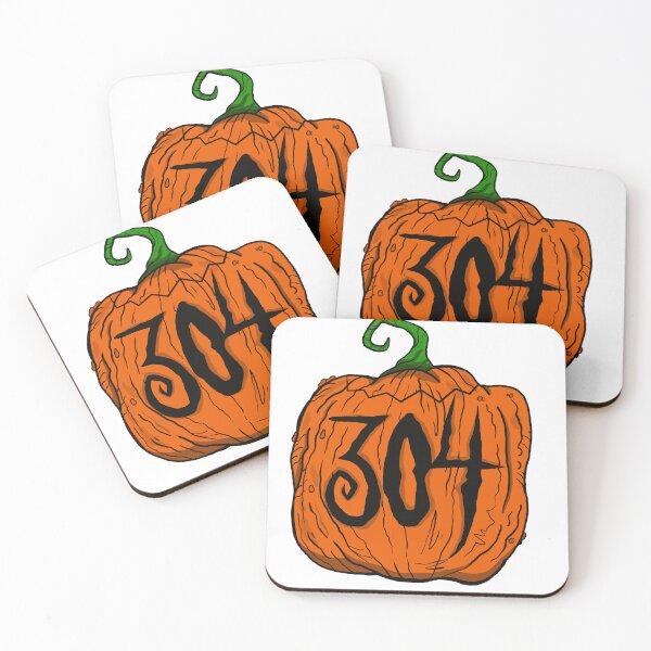 Item preview, 304 Pumpkin | West Virginia Area Code Halloween Sticker | Appalachian Fall Art designed and sold by Let There Be Art Studio.