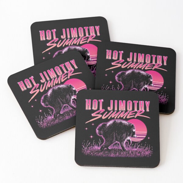 Item preview, Hot Jimothy Summer Synthwave Raccoon designed and sold by queenzoid.