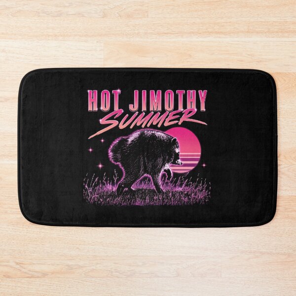Item preview, Hot Jimothy Summer Synthwave Raccoon designed and sold by queenzoid.