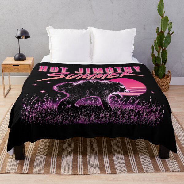 Item preview, Hot Jimothy Summer Synthwave Raccoon designed and sold by queenzoid.