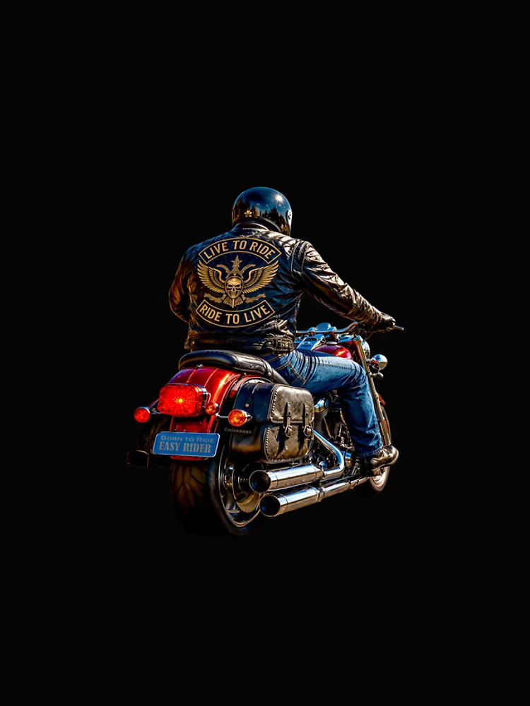 Thumbnail 4 of 4, Samsung Galaxy Phone Case, BORN TO RIDE - LIVE TO RIDE - Easy Rider designed and sold by DBM Photo Art 1.