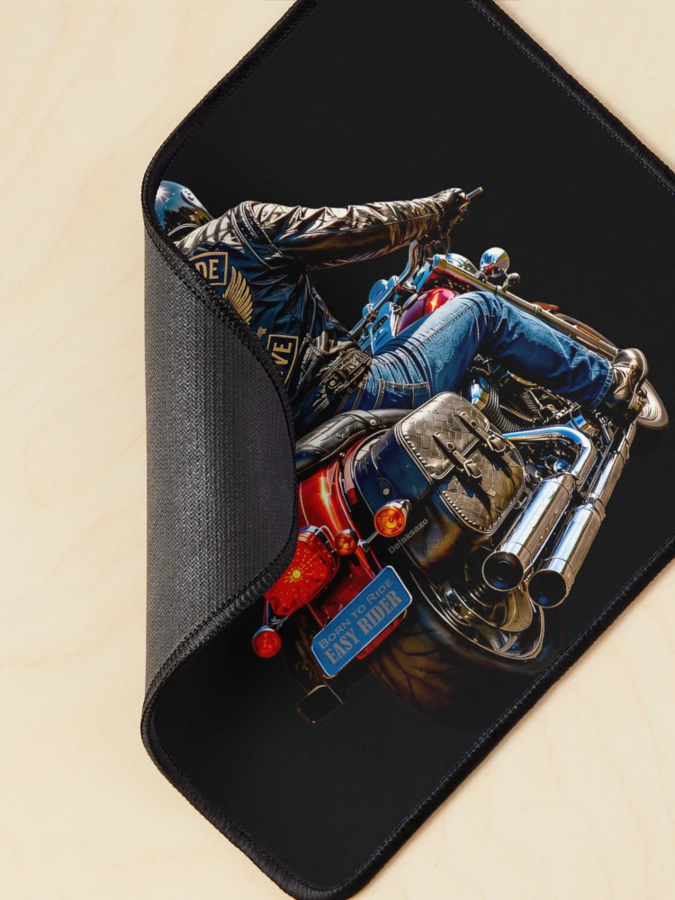 Thumbnail 2 of 5, Mouse Pad, BORN TO RIDE - LIVE TO RIDE - Easy Rider designed and sold by DBM Photo Art 1.