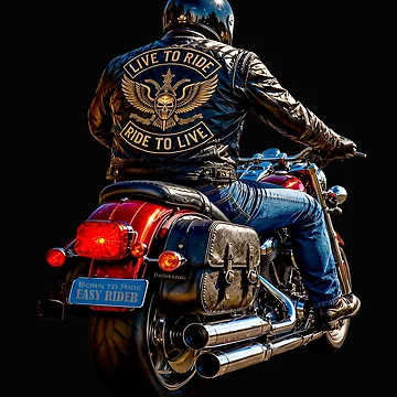 Artwork thumbnail, BORN TO RIDE - LIVE TO RIDE - Easy Rider by DBM Photo Art 1