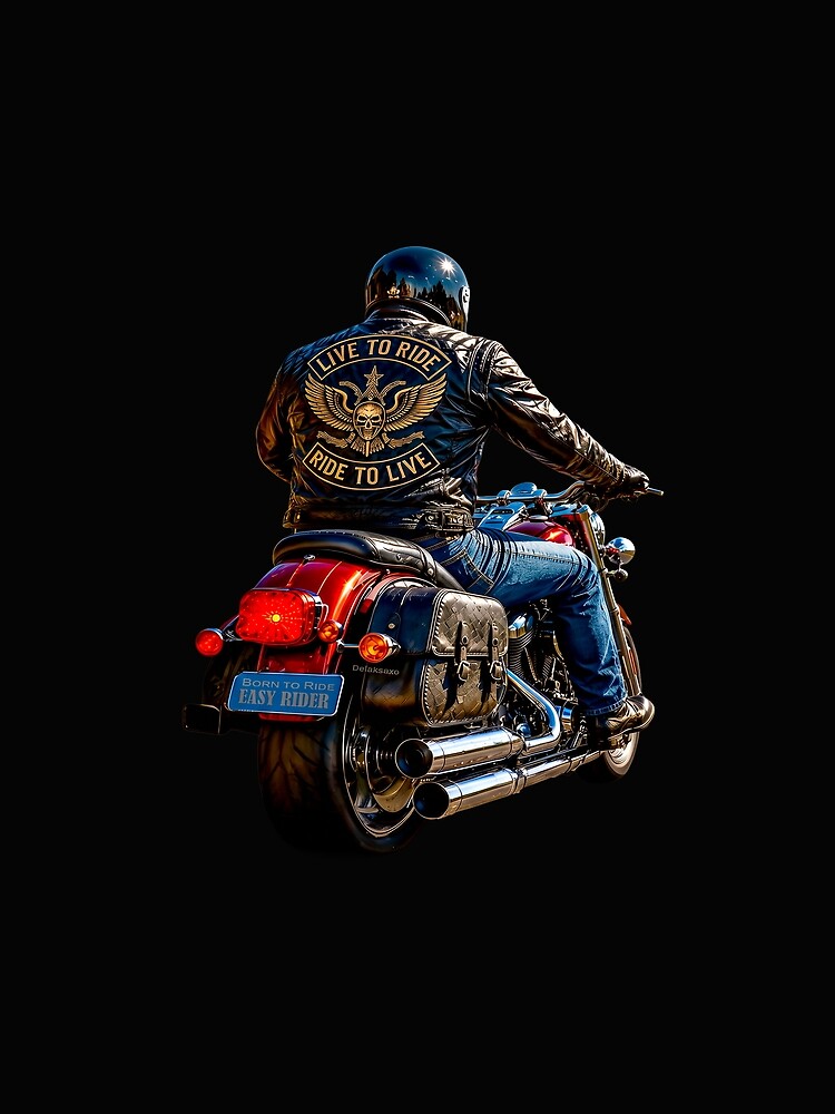 Thumbnail 3 of 3, Scarf, BORN TO RIDE - LIVE TO RIDE - Easy Rider designed and sold by danielbmcneill.