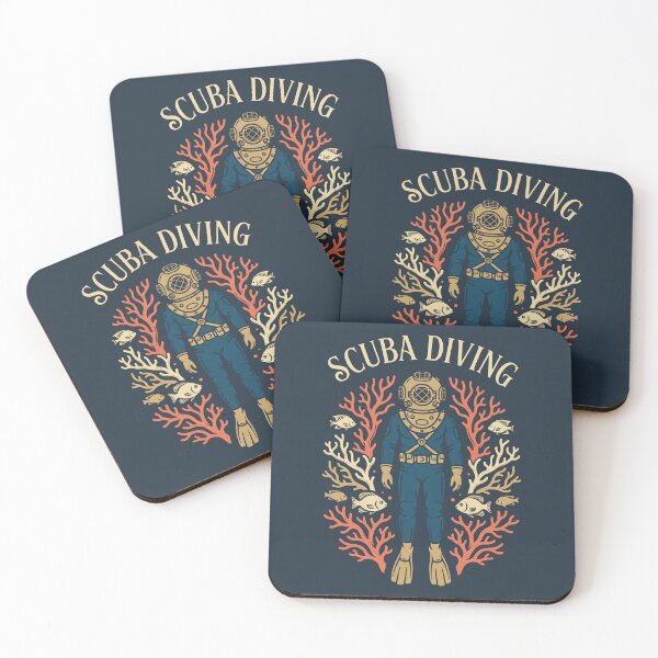 Item preview, Vintage Scuba Diving Deep Sea Diver Helmet Coral Reef designed and sold by KiwiRider.