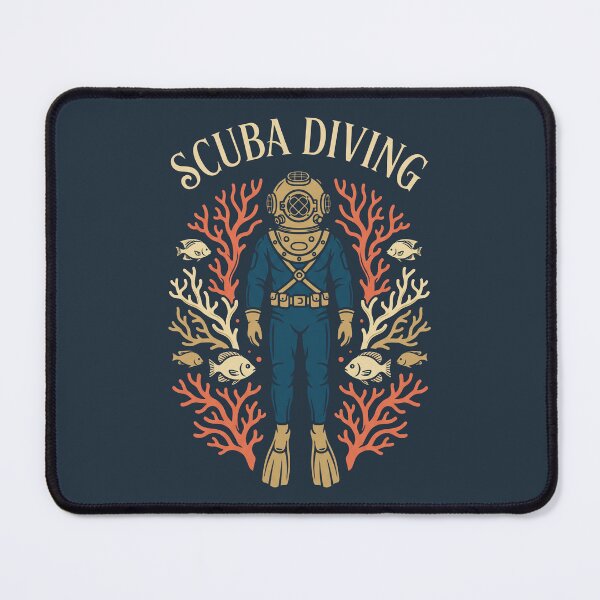 Item preview, Vintage Scuba Diving Deep Sea Diver Helmet Coral Reef designed and sold by KiwiRider.
