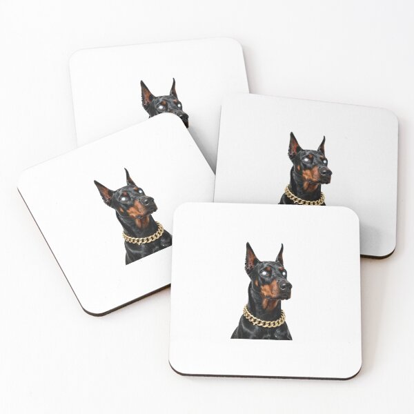 Item preview, The Obsidian Doberman - Dark Luxury Streetwear Art designed and sold by Chrome cinematic.