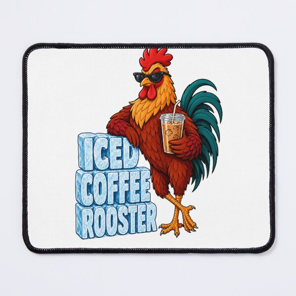 Item preview, Iced Coffee Rooster Cool Sunglasses Funny Illustration designed and sold by GibasVisuals.