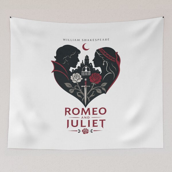 Item preview, Minimalist Romeo and Juliet designed and sold by Einkco.