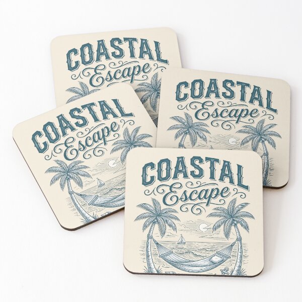 Item preview, Coastal Escape – Hammock by the Sea Design designed and sold by Sea Gem.
