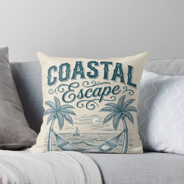 Item preview, Coastal Escape – Hammock by the Sea Design designed and sold by Sea Gem.