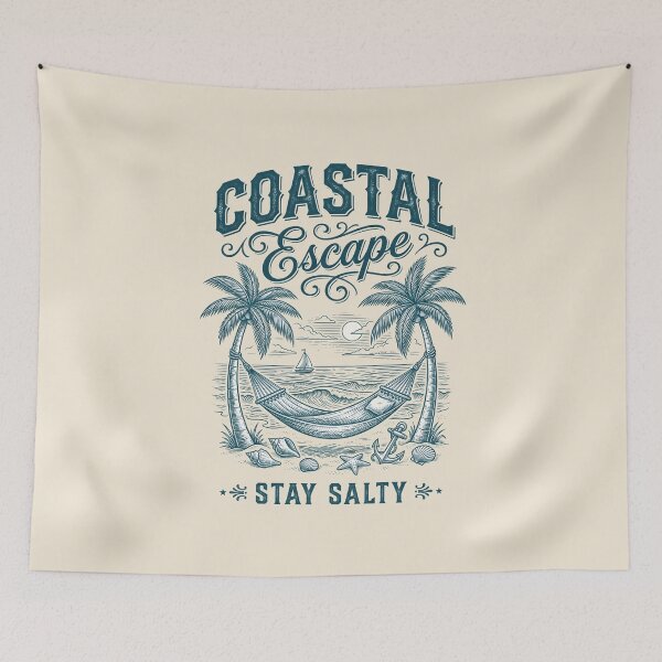 Item preview, Coastal Escape – Hammock by the Sea Design designed and sold by Sea Gem.