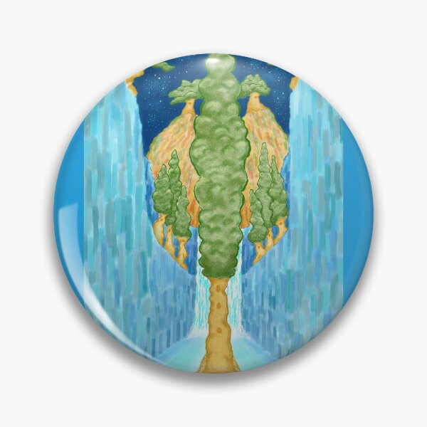 Item preview, Fantastical tree village in a valley designed and sold by greenPQBstudio.