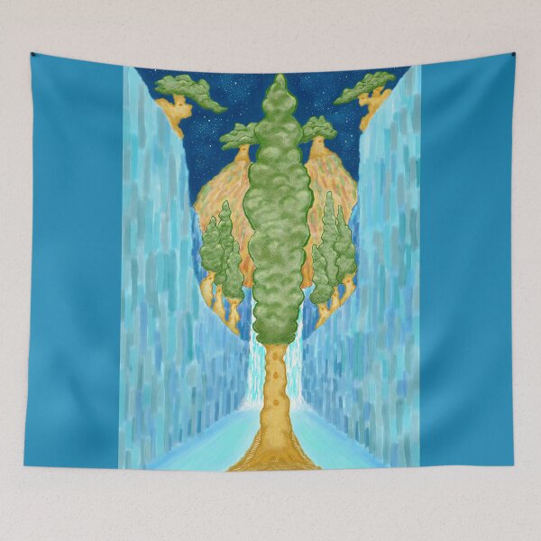 Item preview, Fantastical tree village in a valley designed and sold by greenPQBstudio.