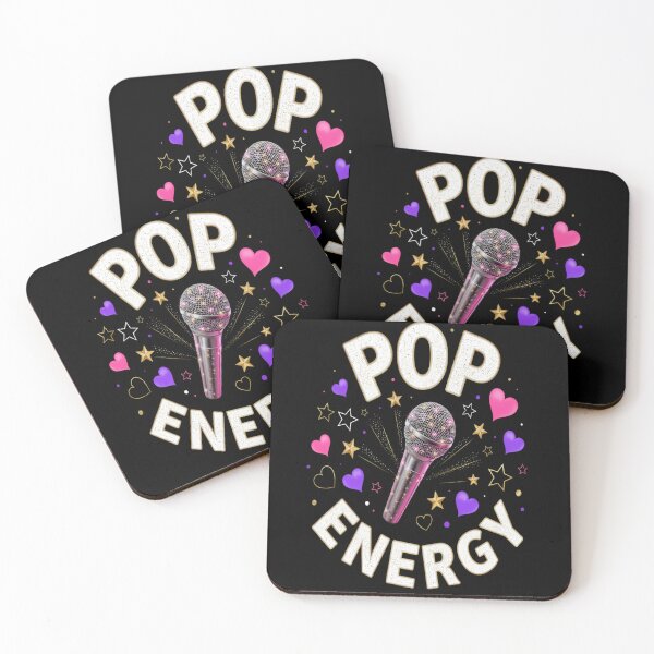 Item preview, Pop Energy – Glitter Microphone Pop Star Design designed and sold by Midnight Veil Designs.