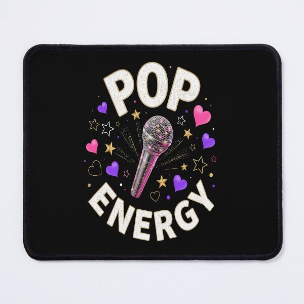 Item preview, Pop Energy – Glitter Microphone Pop Star Design designed and sold by Midnight Veil Designs.