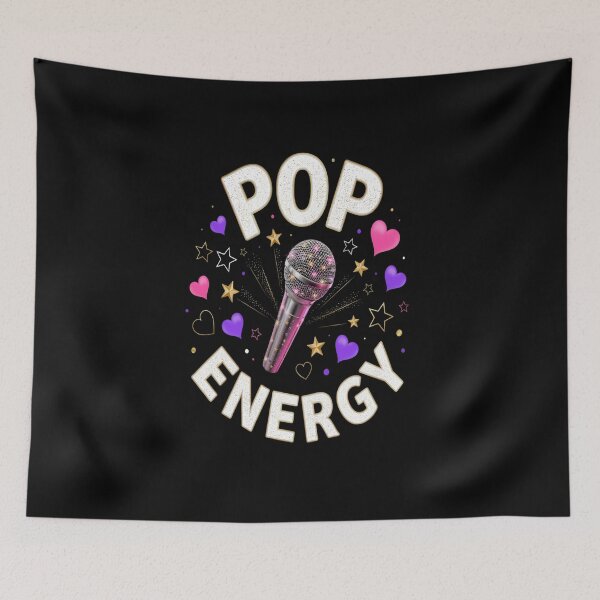 Item preview, Pop Energy – Glitter Microphone Pop Star Design designed and sold by Midnight Veil Designs.
