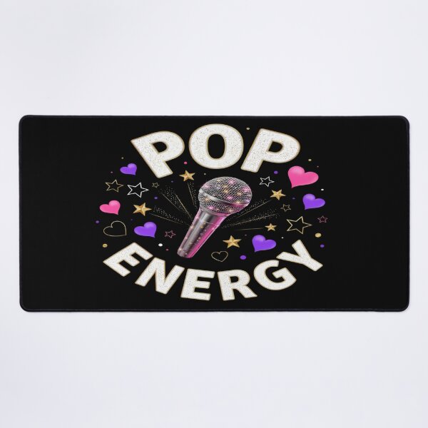 Item preview, Pop Energy – Glitter Microphone Pop Star Design designed and sold by Midnight Veil Designs.