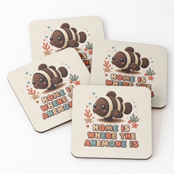 Item preview, Cute Crochet Sebae Clownfish Home Is Where The Anemone Is Design designed and sold by Panom Suavichien.