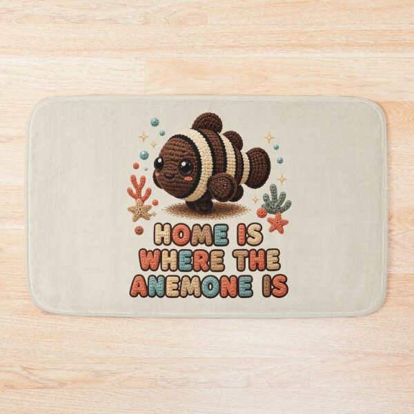 Item preview, Cute Crochet Sebae Clownfish Home Is Where The Anemone Is Design designed and sold by Panom Suavichien.