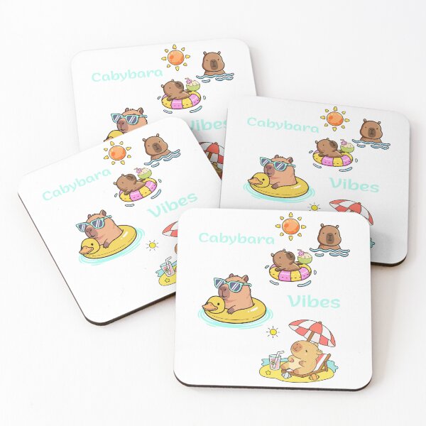 Item preview, Capybara Summer Vibes designed and sold by HappyDoodle11.