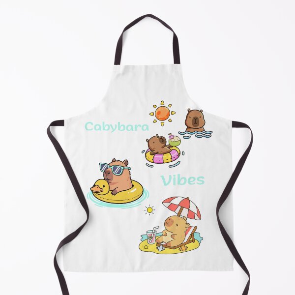Item preview, Capybara Summer Vibes designed and sold by HappyDoodle11.