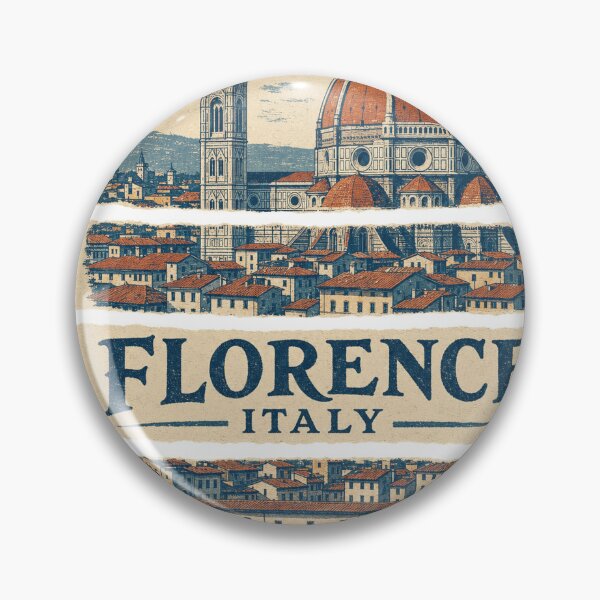 Item preview, Florence Retro Screen Print Travel Art designed and sold by VisualArtsOasis.