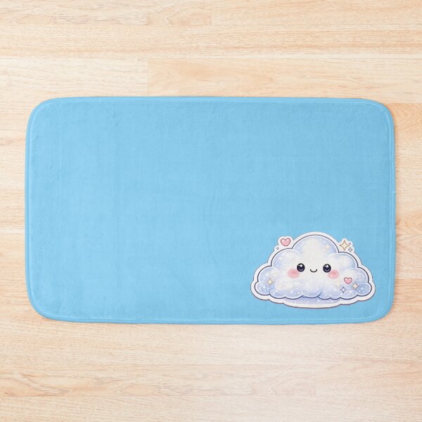 Item preview, Cute Kawaii Blue Cloud Sticker designed and sold by Christiana-Art.