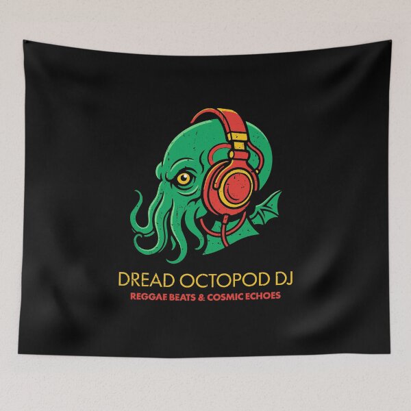 Item preview, Octopus DJ Reggae Cosmic Echoes Music Art designed and sold by crouchingpixel.